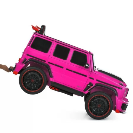 Дитячий електромобіль Джип Mercedes-AMG G 63 Brabus Rocket 900 M 6257EBLR-8 рожевий, Гелендваген, 4 мотори по 35W, EVA, екошкіра, MP3, Bluetooth Дитячий електромобіль Джип Mercedes-AMG G 63 Brabus Rocket 900 M 6257EBLR-8 рожевий, Гелендваген, 4 мотори по 35W, EVA, екошкіра, MP3, Bluetooth