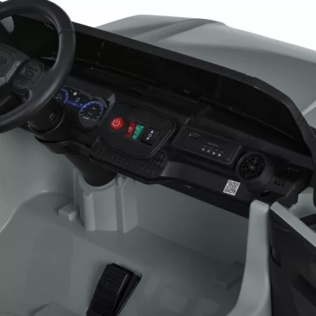 Дитячий електромобіль Джип Toyota Land Cruiser M 6280EBLR-11 двомісний, 2 мотори по 45W, MP3/USB/TF, Bluetooth, EVA, шкіра, сірий