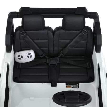 Дитячий електромобіль Джип Toyota Land Cruiser M 6280EBLR-1 двомісний, 2 мотори по 45W, MP3/USB/TF, Bluetooth, EVA, шкіра, білий