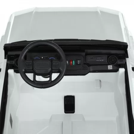 Дитячий електромобіль Джип Toyota Land Cruiser M 6280EBLR-1 двомісний, 2 мотори по 45W, MP3/USB/TF, Bluetooth, EVA, шкіра, білий