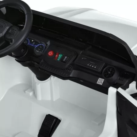 Дитячий електромобіль Джип Toyota Land Cruiser M 6280EBLR-1 двомісний, 2 мотори по 45W, MP3/USB/TF, Bluetooth, EVA, шкіра, білий