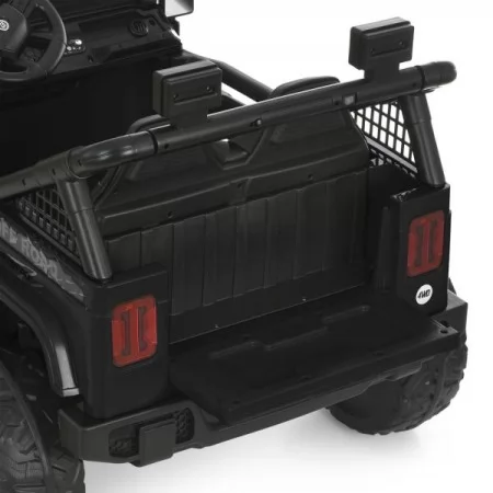 Детский электромобиль Джип Jeep Wrangler M 6287EBLR-2 двухместный черный, 4 мотора по 45W, EVA, кожа, Bluetooth