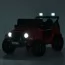Детский электромобиль Джип Jeep Wrangler M 6287EBLR-3 двухместный красный, 4 мотора по 45W, EVA, кожа, Bluetooth