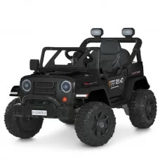 Джип M 6289EBLR-2 2,4G на радіокеруванні, 1*12V7AH, 2*45W, EVA, BLUETOOTH, музика, світло, шкіра, чорний