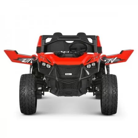 Джип M 6291EBLR-3(24V) (1шт) 2,4G, 4мотори35W, 2акум12V7AH, MP3, USB, BLUETOOTH, EVA, TF, шкіра, свет, музыка, червоний