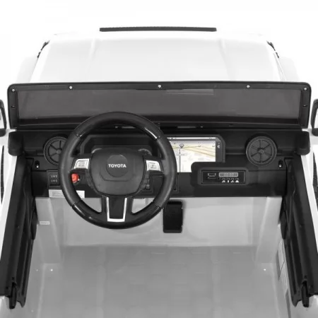 Дитячий електромобіль Джип Toyota Land Cruiser M 6296EBLR-1 двомісний, 4 мотори по 45W, EVA, екошкіра, MP3, Bluetooth, білий Дитячий електромобіль Джип Toyota Land Cruiser M 6296EBLR-1 двомісний, 4 мотори по 45W, EVA, екошкіра, MP3, Bluetooth, білий