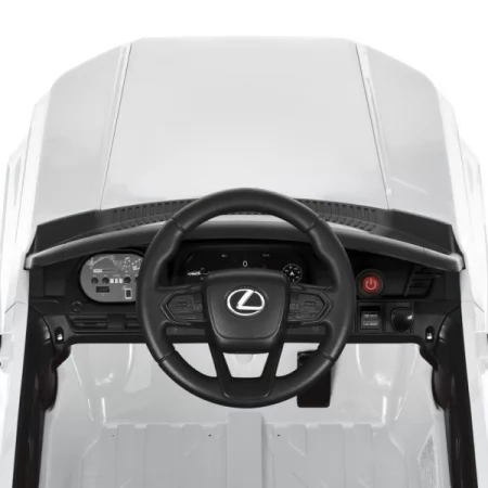 Детский электромобиль Джип Lexus GX 550 M 6301EBLR-1 белый, 2 мотора по 35W, EVA, кожа, Bluetooth, USB