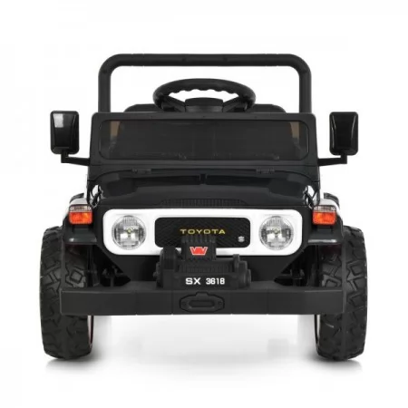 Дитячий електромобіль Джип Toyota Land Cruiser Pickup M 6308EBLR-2 чорний, 2 мотори по 35W, EVA, шкіра, Bluetooth Дитячий електромобіль Джип Toyota Land Cruiser Pickup M 6308EBLR-2 чорний, 2 мотори по 35W, EVA, шкіра, Bluetooth