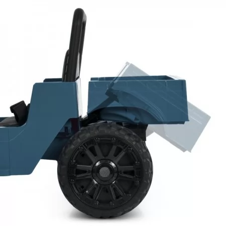 Детский электромобиль Джип Toyota Land Cruiser Pickup M 6308EBLR-4 синий, 2 мотора по 35W, EVA, кожа, Bluetooth, MP3