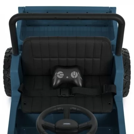 Детский электромобиль Джип Toyota Land Cruiser Pickup M 6308EBLR-4 синий, 2 мотора по 35W, EVA, кожа, Bluetooth, MP3