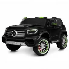 Джип M 6379EBLRS-2 р/к2,4G, 1*12V15AH, 4*45W, MP3, USB, TF, BLUETOOTH, EVA, шкіра, музика, світло, фарб.чорний