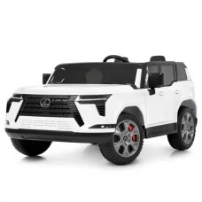 Джип M 6409EBLR-1 2,4G р/к, 1*12V10AH, 4мотори45W, MP3, USB, TF, BLUETOOTH, APP, EVA, шкіра, музика, світло, білий Джип M 6409EBLR-1 2,4G р/к, 1*12V10AH, 4мотори45W, MP3, USB, TF, BLUETOOTH, APP, EVA, шкіра, музика, світло, білий