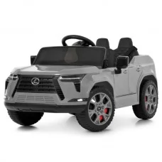 Джип M 6410EBLR-11 2,4G р/к, 1*12V7AH, 2мотори35W, MP3, USB, TF, BLUETOOTH, APP, EVA, шкіра, музика, світло, сірий