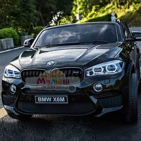 Детский электромобиль джип BMW Bambi JJ2168-2 черный двухместный Детский электромобиль джип BMW Bambi JJ2168-2 черный двухместный