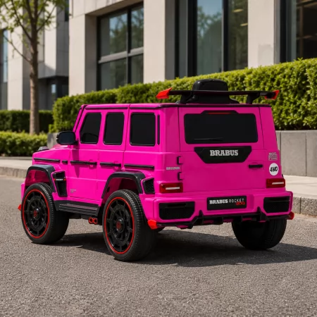 Дитячий електромобіль Джип Mercedes-AMG G 63 Brabus Rocket 900 M 6257EBLR-8 рожевий, Гелендваген, 4 мотори по 35W, EVA, екошкіра, MP3, Bluetooth Дитячий електромобіль Джип Mercedes-AMG G 63 Brabus Rocket 900 M 6257EBLR-8 рожевий, Гелендваген, 4 мотори по 35W, EVA, екошкіра, MP3, Bluetooth