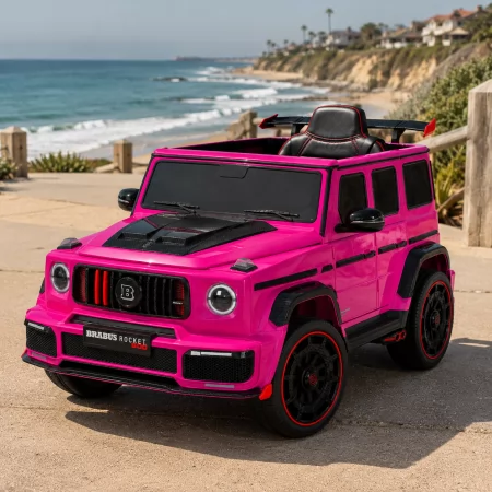 Дитячий електромобіль Джип Mercedes-AMG G 63 Brabus Rocket 900 M 6257EBLR-8 рожевий, Гелендваген, 4 мотори по 35W, EVA, екошкіра, MP3, Bluetooth Дитячий електромобіль Джип Mercedes-AMG G 63 Brabus Rocket 900 M 6257EBLR-8 рожевий, Гелендваген, 4 мотори по 35W, EVA, екошкіра, MP3, Bluetooth