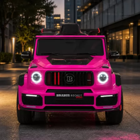 Дитячий електромобіль Джип Mercedes-AMG G 63 Brabus Rocket 900 M 6257EBLR-8 рожевий, Гелендваген, 4 мотори по 35W, EVA, екошкіра, MP3, Bluetooth Дитячий електромобіль Джип Mercedes-AMG G 63 Brabus Rocket 900 M 6257EBLR-8 рожевий, Гелендваген, 4 мотори по 35W, EVA, екошкіра, MP3, Bluetooth