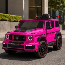 Дитячий електромобіль Джип Mercedes-AMG G 63 Brabus Rocket 900 M 6257EBLR-8 рожевий, Гелендваген, 4 мотори по 35W, EVA, екошкіра, MP3, Bluetooth