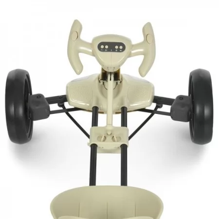 Электрокарта M 6072EBR-13 р/к2,4G, 1моторы35W, 1акум6V4AH, EVA, BLUETOOTH, музыка, свет, бежевый