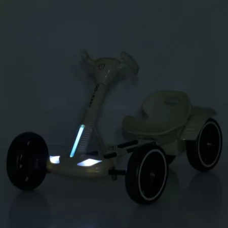 Электрокарта M 6072EBR-13 р/к2,4G, 1моторы35W, 1акум6V4AH, EVA, BLUETOOTH, музыка, свет, бежевый