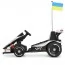 Электрокарта M 6322EBLR-1 на радиоуправлении 2,4G, 2моторы150W, 1акум24V14AH, EVA, музыка, свет, кожа, белый