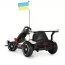 Электрокарта M 6322EBLR-1 на радиоуправлении 2,4G, 2моторы150W, 1акум24V14AH, EVA, музыка, свет, кожа, белый