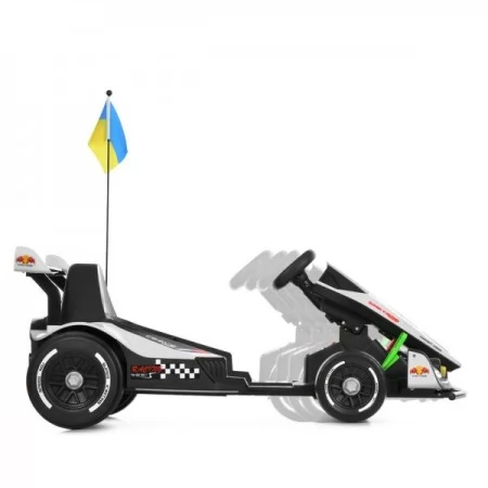 Электрокарта M 6322EBLR-1 на радиоуправлении 2,4G, 2моторы150W, 1акум24V14AH, EVA, музыка, свет, кожа, белый