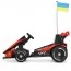 Электрокарта M 6322EBLR-3 на радиоуправлении 2,4G, 2моторы150W, 1акум24V14AH, EVA, музыка, свет, кожа, красный