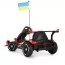 Электрокарта M 6322EBLR-3 на радиоуправлении 2,4G, 2моторы150W, 1акум24V14AH, EVA, музыка, свет, кожа, красный