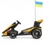 Электрокарта M 6322EBLR-6 на радиоуправлении 2,4G, 2моторы150W, 1акум24V14AH, EVA, музыка, свет, кожа, желтый
