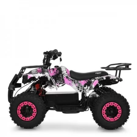 Квадроцикл HB-ATV1000AS-8 мотор1000W, 3акум.12A/12V, скорост.25км/ч, до 45кг, розовый Квадроцикл HB-ATV1000AS-8 мотор1000W, 3акум.12A/12V, скорост.25км/ч, до 45кг, розовый