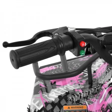 Квадроцикл HB-ATV1000AS-8 мотор1000W, 3акум.12A/12V, скорост.25км/ч, до 45кг, розовый Квадроцикл HB-ATV1000AS-8 мотор1000W, 3акум.12A/12V, скорост.25км/ч, до 45кг, розовый