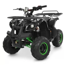 Квадроцикл HB-EATV1000D(MP3)-2-5 Мотор 1000W безщітк., 4акум. 12V/20AH, 25 км/год, до 82кг, муз, світло, BLUETOOTH, SD, чорно-зелений