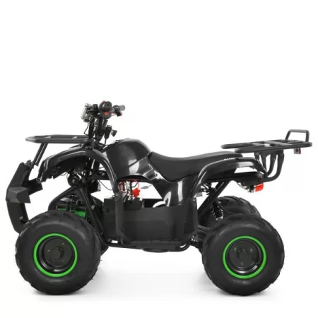 Квадроцикл HB-EATV1000D(MP3)-2-5 Мотор 1000W безщітк., 4акум. 12V/20AH, 25 км/год, до 82кг, муз, світло, BLUETOOTH, SD, чорно-зелений