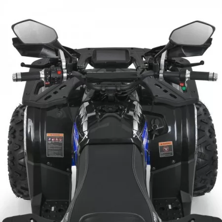 Квадроцикл HB-EATV1450H-2-4(MP3) V2 V2 (1шт) мотор 1450W безщітк., 5акум 12V/20AH, спинка, муз, до 82кг, bluetooth, SD, чорно-синій