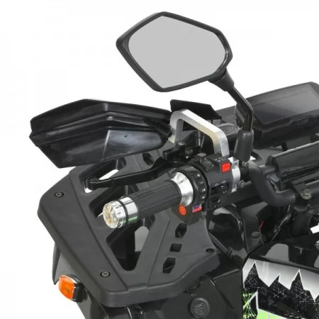 Квадроцикл HB-EATV1450H-2-5(MP3) V2 (1шт) мотор 1450W безщітк, 5акум 12V/20AH, муз, до 82кг, bluetooth, SD, чорно-зелений
