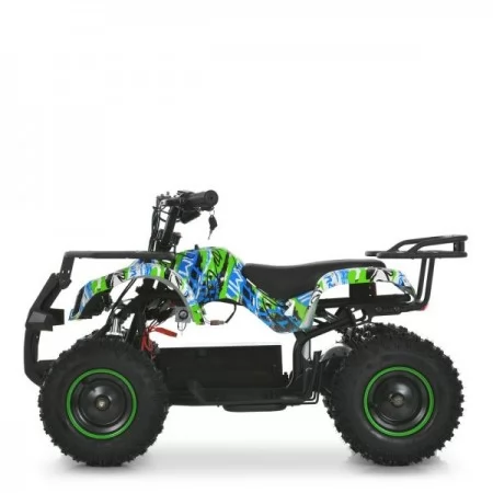 Квадроцикл HB-EATV800N-4-5 мотор 800W,3акум 12A/12V, 25 км/ч, до 45 кг., зелено-синій