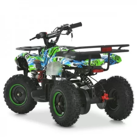 Квадроцикл HB-EATV800N-4-5 мотор 800W,3акум 12A/12V, 25 км/ч, до 45 кг., зелено-синій