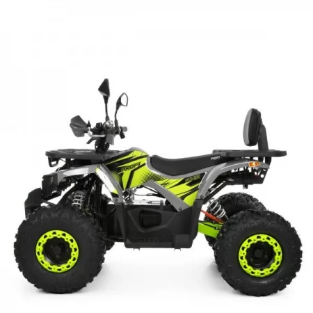 Квадроцикл HB-FC1450-11-5 мотор 1450W безщ, 5акум 12V/20AH,світло, до 50км/ч,до 82кг,сіро неоново-зелений