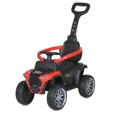 Квадроцикл M 4803EL-3 2в1, кат.-толок., батьківс.ручка, 1*6V4AH, 1*25W, муз,світло,USB,EVA,шкіра,червоний