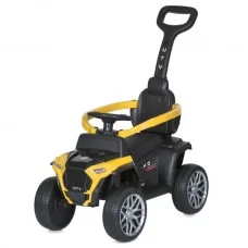 Квадроцикл M 4803EL-6 2в1, кат.-толок., батьківс.ручка, 1*6V4AH, 1*25W, муз,світло,USB,EVA,шкіра,жовтий