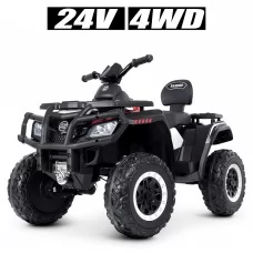 Квадроцикл M 4868EL-1 24V 1шт 1аккум24V7AH, 4мотора45W, муз, свет, кожа, EVA, белый