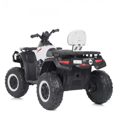 Квадроцикл M 4868EL-1 24V 1шт 1аккум24V7AH, 4мотора45W, муз, свет, кожа, EVA, белый Квадроцикл M 4868EL-1 24V 1шт 1аккум24V7AH, 4мотора45W, муз, свет, кожа, EVA, белый