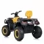 Квадроцикл M 4868EL-2-6 24V 1шт 1аккум24V7AH, 4мотора45W, муз, свет, кожа, EVA, черно-желтый