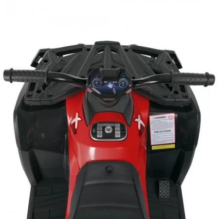 Квадроцикл M 4868EL-3 24V 1шт 1аккум24V7AH, 4мотора45W, муз, свет, кожа, EVA, красный