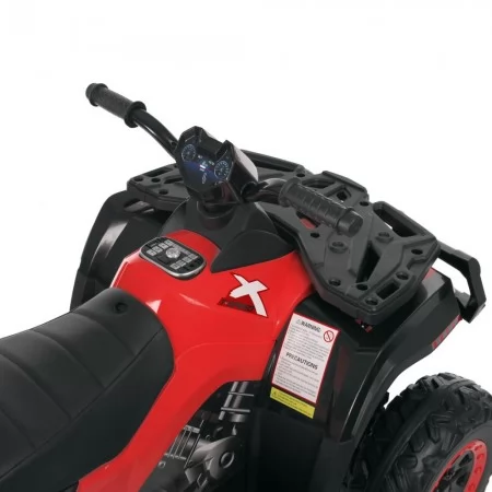 Квадроцикл M 4868EL-3 24V 1шт 1аккум24V7AH, 4мотора45W, муз, свет, кожа, EVA, красный