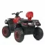 Квадроцикл M 4868EL-3 24V 1шт 1аккум24V7AH, 4мотора45W, муз, свет, кожа, EVA, красный