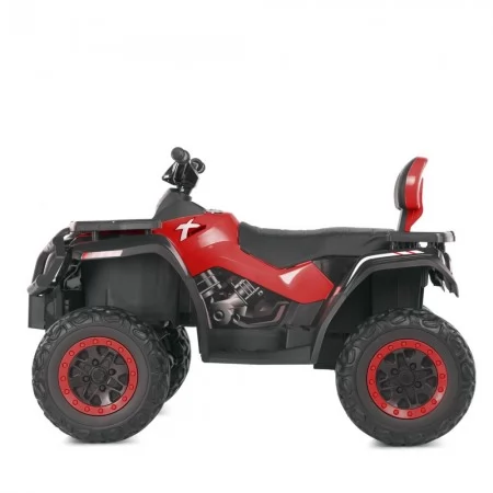 Квадроцикл M 4868EL-3 24V 1шт 1аккум24V7AH, 4мотора45W, муз, свет, кожа, EVA, красный