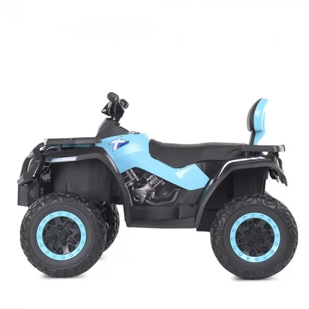 Квадроцикл M 4868EL-4 24V 1шт 1аккум24V7AH, 4мотора45W, муз, свет, кожа, EVA, синий