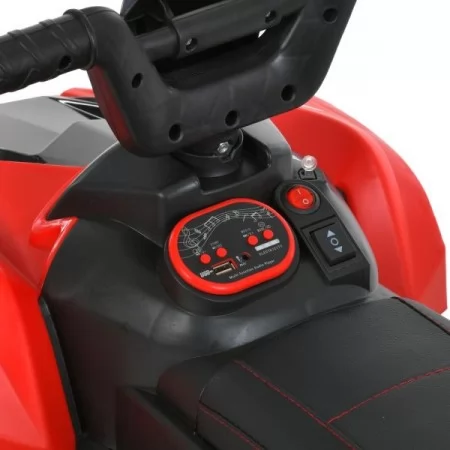 Квадроцикл M 6181ELR-3 на радиоуправлении, 2моторы*25W, 1акум12V7AH, муз,свет, MP3, USB, EVA, TF, кожа, красный Квадроцикл M 6181ELR-3 на радиоуправлении, 2моторы*25W, 1акум12V7AH, муз,свет, MP3, USB, EVA, TF, кожа, красный